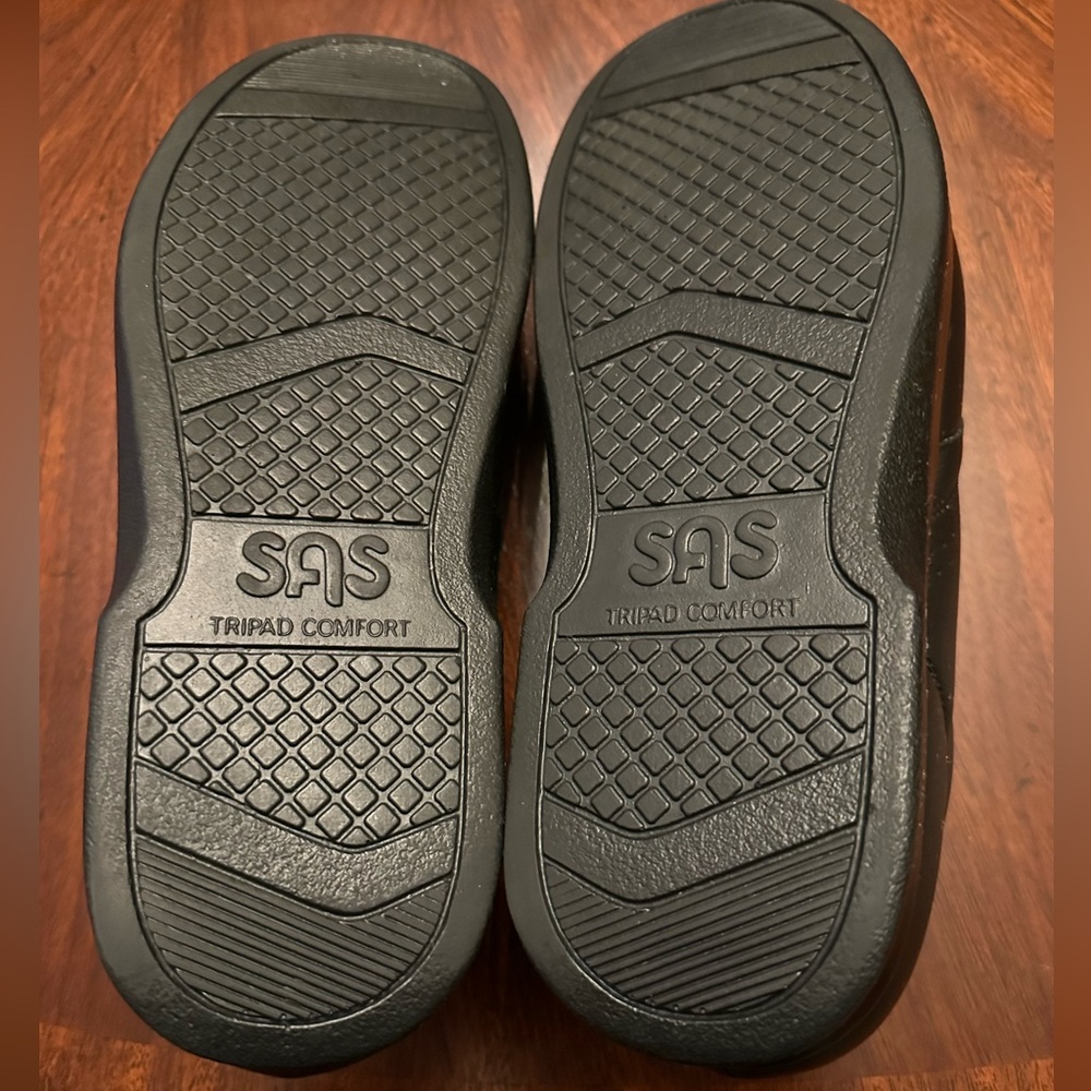 CYBER SALE! Black SAS Time Out Walking Shoes Size 14M - Picture 4 of 5